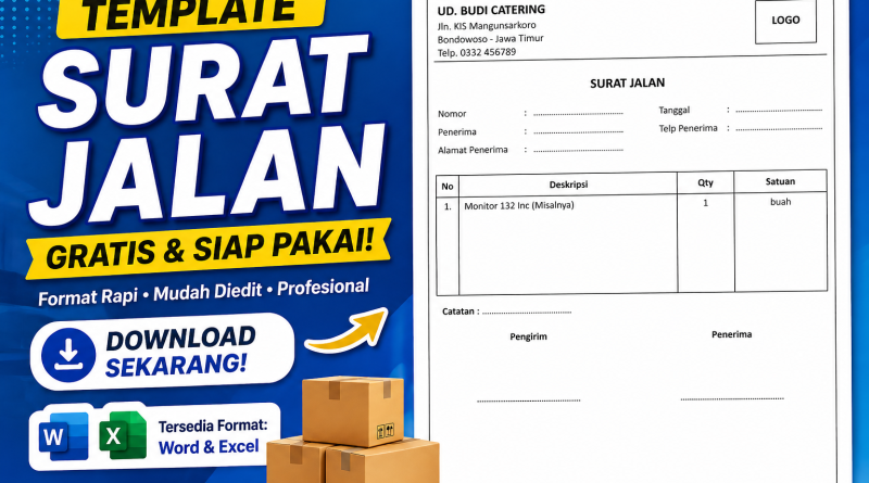 Download Template Surat Jalan