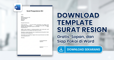 template surat pengunduran diri