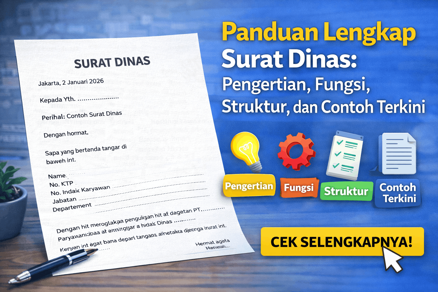 Panduan Lengkap Surat Dinas: Pengertian, Fungsi, Struktur, dan Contoh Terkini