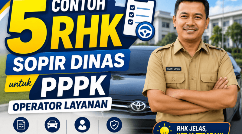 5 Contoh RHK Sopir Dinas untuk PPPK Operator Layanan