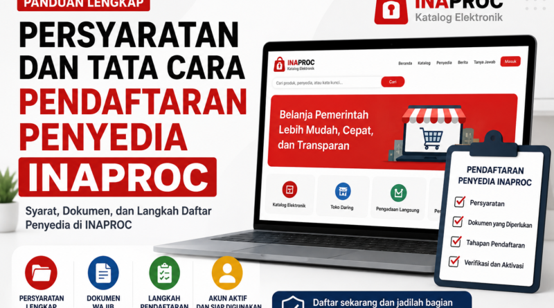 pendaftaran penyedia INAPROC