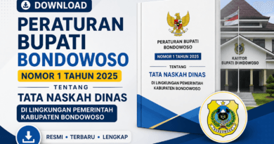 Peraturan Bupati Bondowoso Nomor 1 Tahun 2025