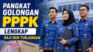 Pangkat Golongan PPPK beserta Gaji dan Tunjangan
